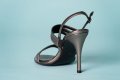 Дамски елегантни сандали от естествена кожа с висок ток, снимка 3