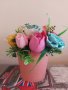 Букет от сапунени цветя , снимка 1 - Козметика за тяло - 42991695