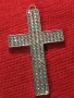 СТИЛЕН ПОСРЕБРЕН КРИСТАЛЕН ФЕШЪН АРТ МЕДЕН НАГРЪДЕН КРЪСТ 44739, снимка 12