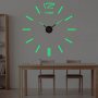 Луминисцентен стенен часовник clock luminous Time, снимка 1 - Стенни часовници - 37717488