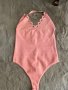 Бандажна ново боди цвят праскова нежно розаво , снимка 4