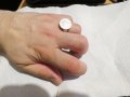 Мъжки сребърен пръстен, пръстен със сребърна монета - американски  долар One Dame 1912 г, снимка 6
