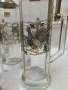 Немски стари стъклени масивни халби 5 броя с животни ,доста масивни 23 см височина., снимка 9
