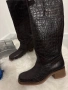 Високи ботуши с леко токче,без цип, снимка 2