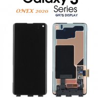 Нов 100% Оригинален LCD Дисплей + Тъч скрийн за Samsung Galaxy S10 Plus SM-G975 2019 PRISM BLACK Ser, снимка 1 - Резервни части за телефони - 33598926