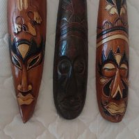 Голями дървени маски. , снимка 1 - Антикварни и старинни предмети - 37093386