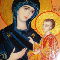 Света Богородица с Младенеца, снимка 4 - Икони - 26703372