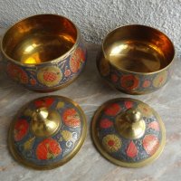 Сет предмети от бронз/месинг, снимка 6 - Декорация за дома - 42634927