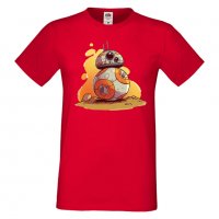Мъжка тениска Star Wars BB-8 Star Wars Игра,Изненада,Подарък,Геймър, , снимка 7 - Тениски - 36808565