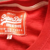 SUPERDRY T-Sirt Размер S мъжка тениска 12-48, снимка 4 - Тениски - 36800274