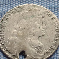Сребърна монета 6 кройцера 1737г. Карл шести Хал Свещена Римска Империя 13609, снимка 1 - Нумизматика и бонистика - 42968283