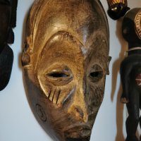 Африканска маска Чокве от Ангола, снимка 3 - Антикварни и старинни предмети - 43113096