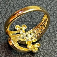 Златен пръстен  585 14 карата чисто нов gold zlaten prasten, снимка 5 - Пръстени - 43186212