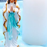 Мини силиконов молд на Дева Мария, снимка 1 - Форми - 37663623
