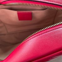 GUCCI Marmont Дамска чанта Гучи Червена кожа GG с презрамка Автентична, снимка 10 - Чанти - 43158152