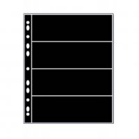VARIO 4S - черни листа за осем банкноти на лист – 195х63 мм, снимка 1 - Нумизматика и бонистика - 35299267