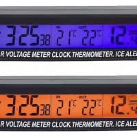 3000051316 Термометър , Волтметър и Часовник за кола ATL 3 в 1, снимка 1 - Аксесоари и консумативи - 28368381