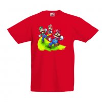 Детска тениска Супер Марио Paper Mario Run, снимка 3 - Детски тениски и потници - 33089265