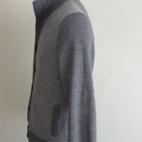 Hackett Nylon Panel Wool Full Zip Mens Size M НОВО! ОРИГИНАЛ! Мъжка Вълнена Жилетка с цял цип!, снимка 4 - Пуловери - 42948921
