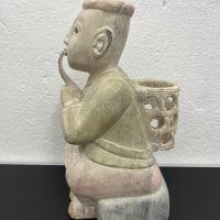 Дървена азиатска фигура. №4939, снимка 5 - Антикварни и старинни предмети - 43847283