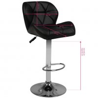 Бар стол M01-черен,бял, снимка 6 - Друго оборудване - 38392515