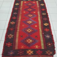 Стар тъкан чипровски килим, черга 230/105 см(1.1), снимка 8 - Антикварни и старинни предмети - 43612228