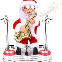 Нов Забавен Пеещ Санта със Светлини и Саксофон - Идеален за Празниците, снимка 1 - Други - 43646719