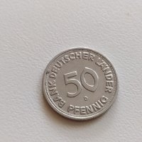50 пфенига 1949 D  - Германия, снимка 1 - Нумизматика и бонистика - 36804826