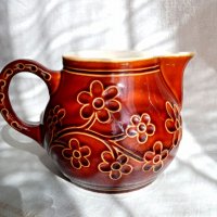 ⚜️ Винтидж голяма кана Heisterholz-keramik 1 литър ⚜️, снимка 3 - Антикварни и старинни предмети - 39727306