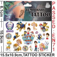 7 вида Пес патрул Paw patrol кучета Tattoo татос татуировка временна детска, снимка 4 - Други - 37439802