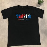 Памучна тениска TRAPSTAR черна, бяла или синя, снимка 3 - Спортни дрехи, екипи - 43472307