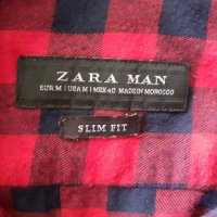 мъжка риза с дълъг ръкав Зара Zara Man, истинска, снимка 3 - Ризи - 32777586