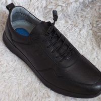 Обувки, черни, естествена кожа, код 597/ББ1/75, снимка 1 - Спортно елегантни обувки - 37448447