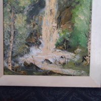 стара картина - водопад , снимка 3 - Картини - 39324380