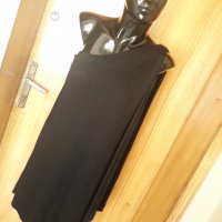 Черна рокля трико с едно рамо тип антични времена М, снимка 1 - Рокли - 33382303
