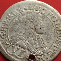 Сребърна монета 6 кройцера 1678г. Леополд първи Свещена Римска Империя 13717, снимка 2 - Нумизматика и бонистика - 42984449