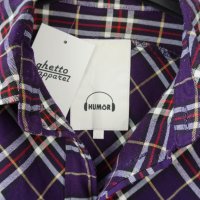 Humor Flannel Shirt - карирана риза - M, снимка 3 - Ризи - 36767240