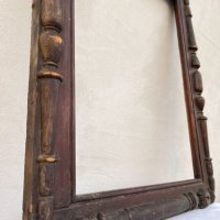 Стара дървена рамка за картина/ огледало №1335, снимка 2 - Антикварни и старинни предмети - 34976771