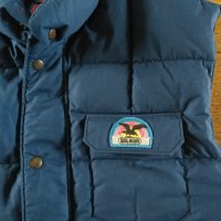 salewa qualitats daune vintage 90's winter retro rare streetwear logo mens vest - ретро пухен елек М, снимка 2 - Други - 43838286