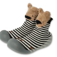 Бебешки боси обувки Befado 002P028, Черно-бяло рае, снимка 2 - Детски обувки - 43533484