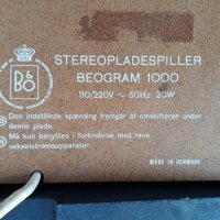 Bang&Olufsen  B&O BEOGRAM 1000, снимка 9 - Грамофони - 26653356
