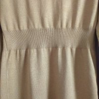 Стилна рокля/ туника в цвят камел, снимка 7 - Рокли - 27305386