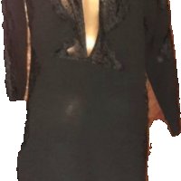 Second Female M Черна рокля с дантела , снимка 2 - Рокли - 34973600