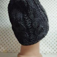 Дамска плетена шапка - дпш9, снимка 2 - Шапки - 43296884