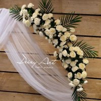 Украса за Сватба,арка с цветя, снимка 2 - Декорация - 38823013