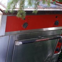 Професионална печка за кухня с керамичен плот и фурна хром-никел, снимка 4 - Обзавеждане на кухня - 34710309