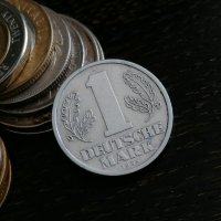 Монета - Германия - 1 марка | 1956г.; серия А, снимка 1 - Нумизматика и бонистика - 28672574