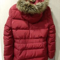 Зимно топло яке ZARA с вата от естествен пух и качулка  , снимка 2 - Детски якета и елеци - 27192063