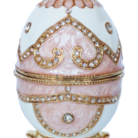 Фаберже стил, кутийки-яйца за бижута в луксозна подаръчна кутия., снимка 1 - Декорация за дома - 42538910