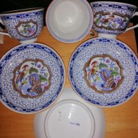 Античен порцелан Mosa - чаши и чинийки (3 броя), снимка 5 - Сервизи - 38936566